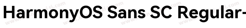 HarmonyOS Sans SC Regular字体转换